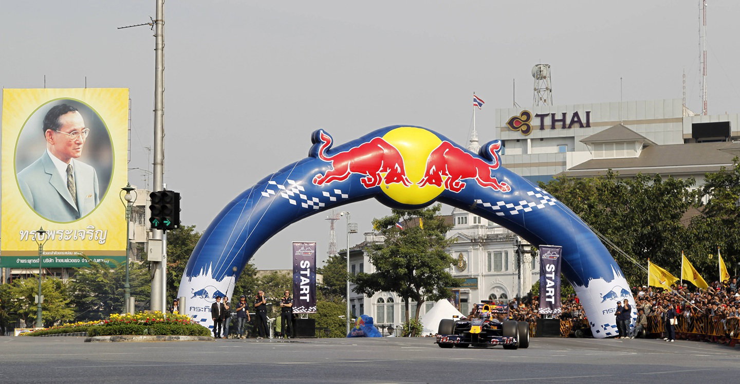 Red Bull's Bangkok F1 showrun