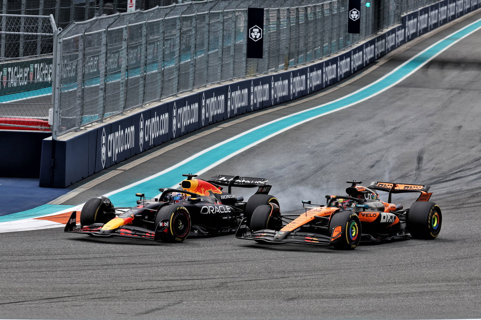 Verstappen and Piastri have had several battles this year