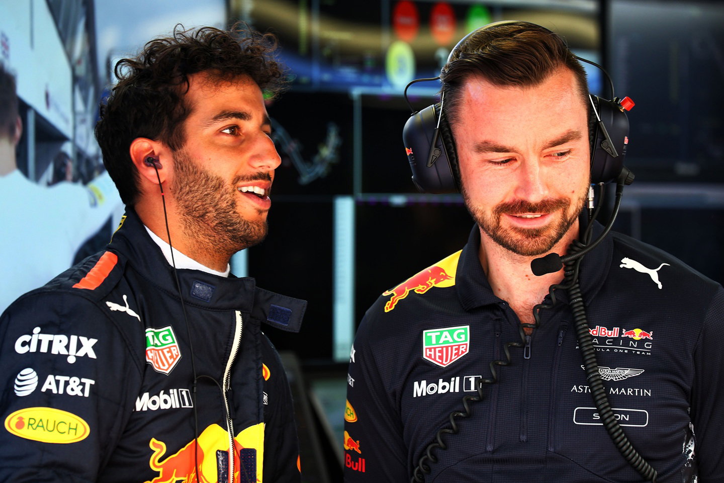 Simon Rennie with Daniel Ricciardo