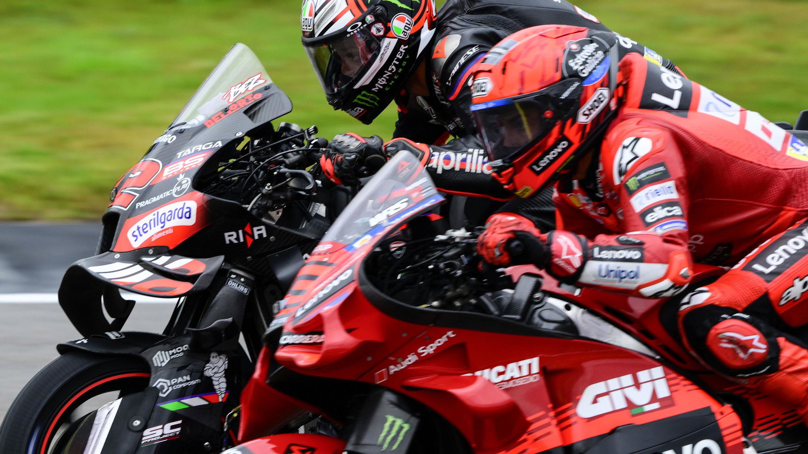 Marco Bezzecchi, Marc Marquez battle for victory, 2025 German MotoGP Sprint