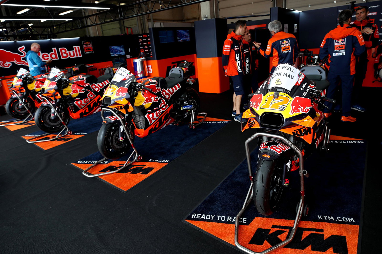 Tech3 pits, 2025 German MotoGP