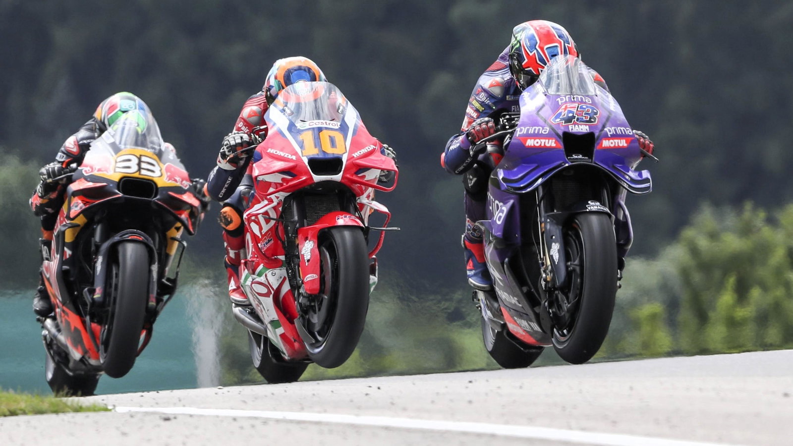 Jack Miller, Luca Marini, Brad Binder, 2025 German MotoGP