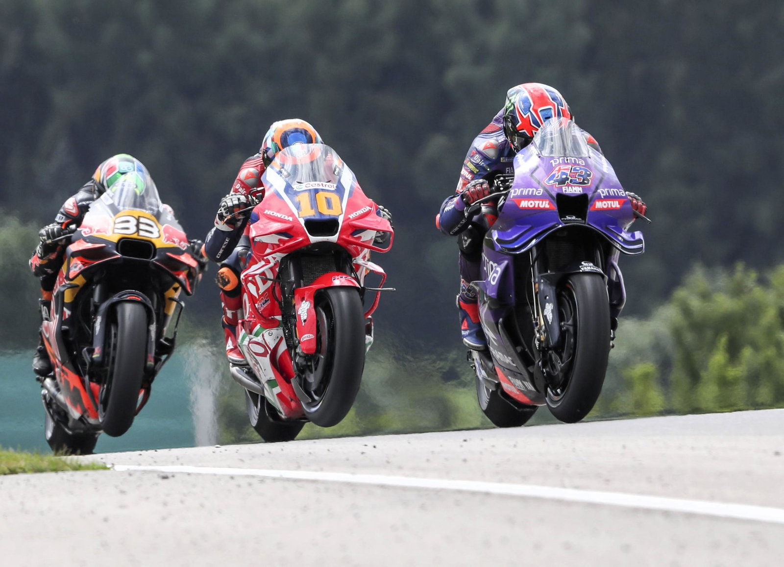 Jack Miller, Luca Marini, Brad Binder, 2025 German MotoGP