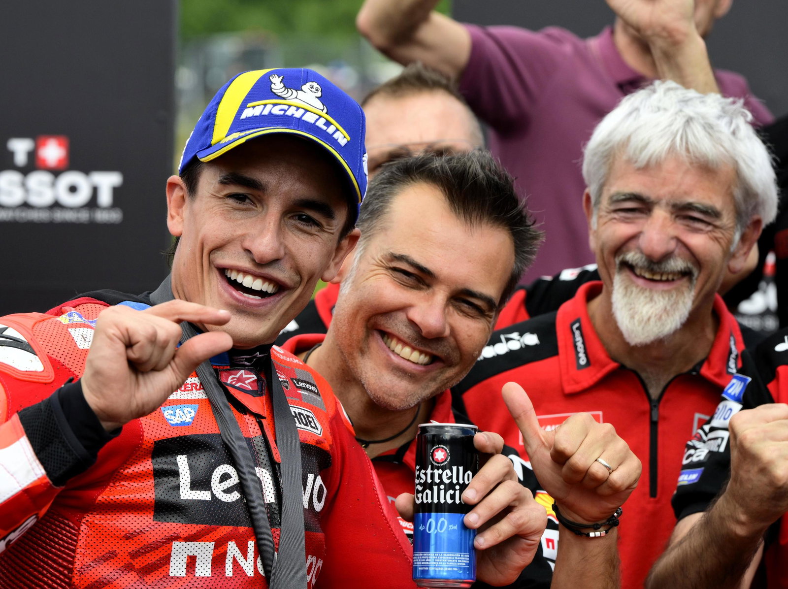 Marc Marquez, Marco Rigmamonti, Gigi Dall’Igna, 2025 Czech MotoGP Sprint
