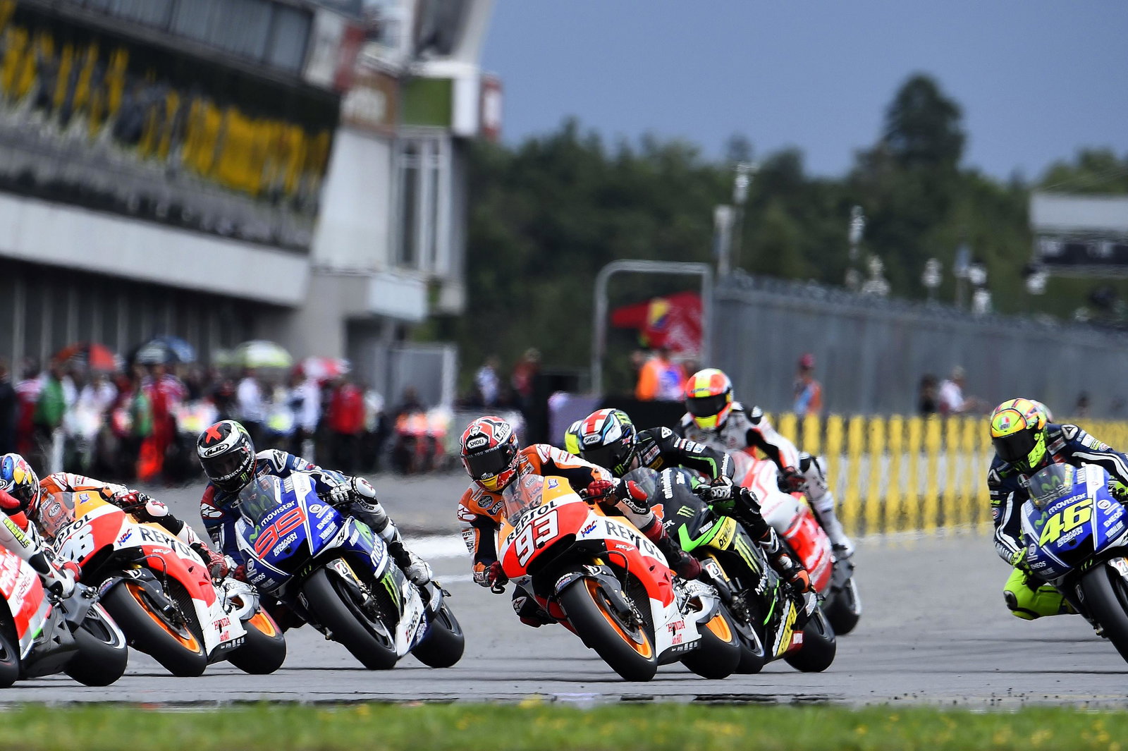 Marc Marquez's 10 race win streaks ends with 4th place at Brno in 2014.
