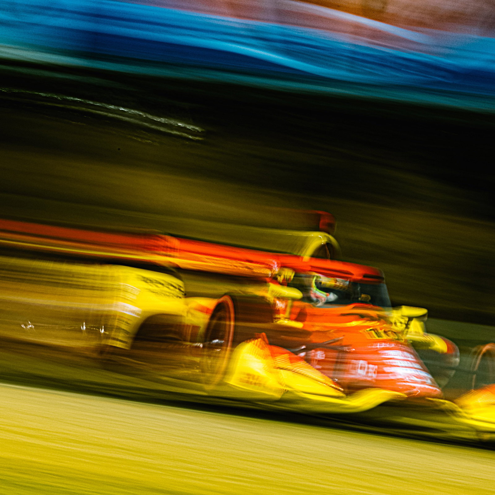 Alex Palou driving around Laguna Seca.