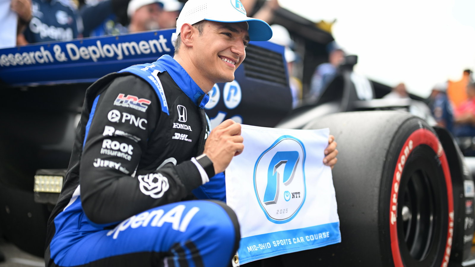 Alex Palou will start on pole for the Indy 200 Mid-Ohio race.