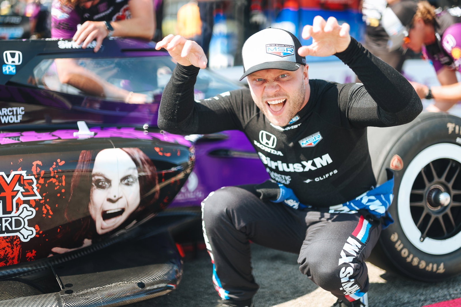 Felix Rosenqvist topped the Warm Up session at Mid-Ohio