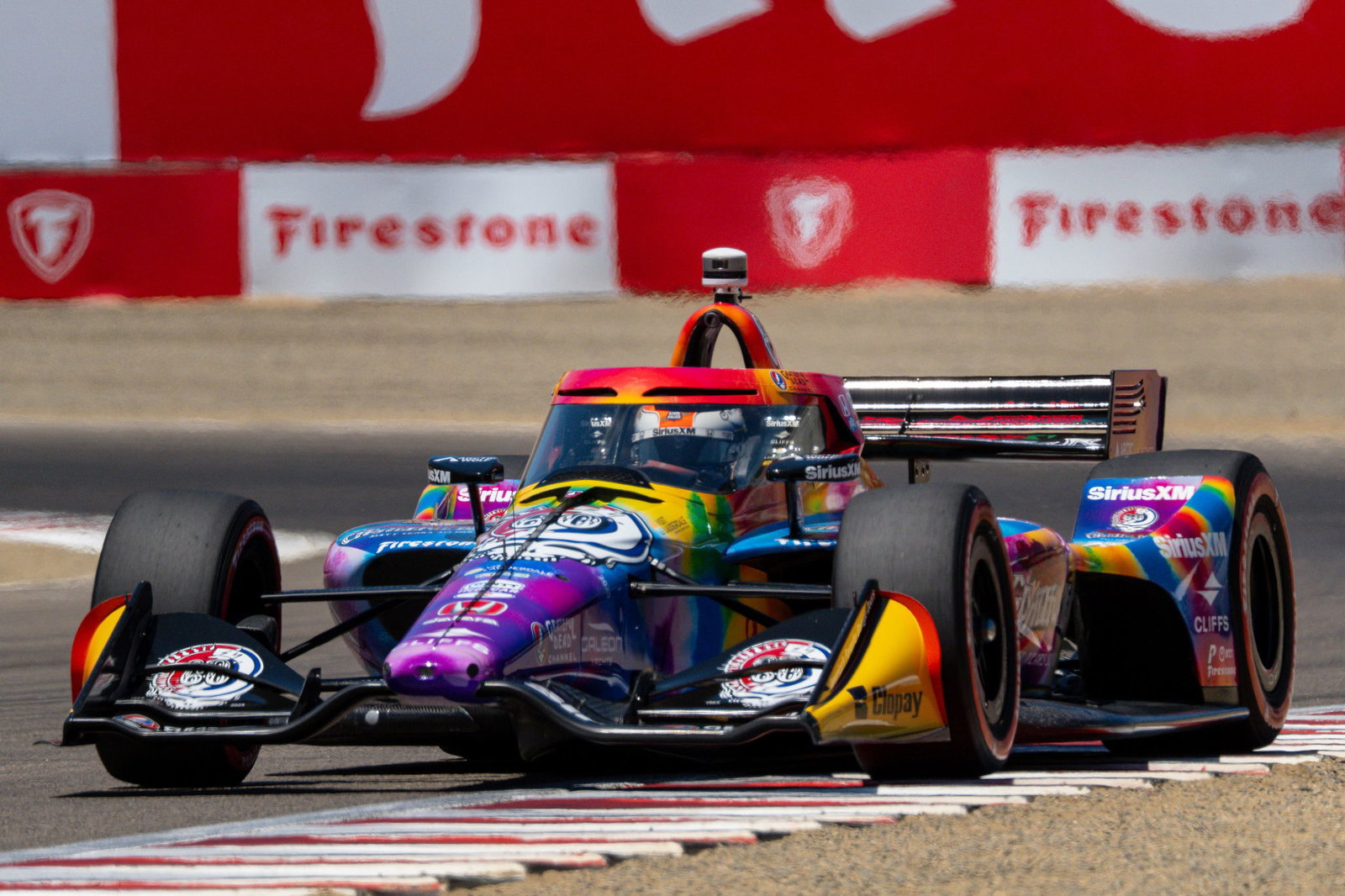 Felix Rosenqvist at Laguna Seca.