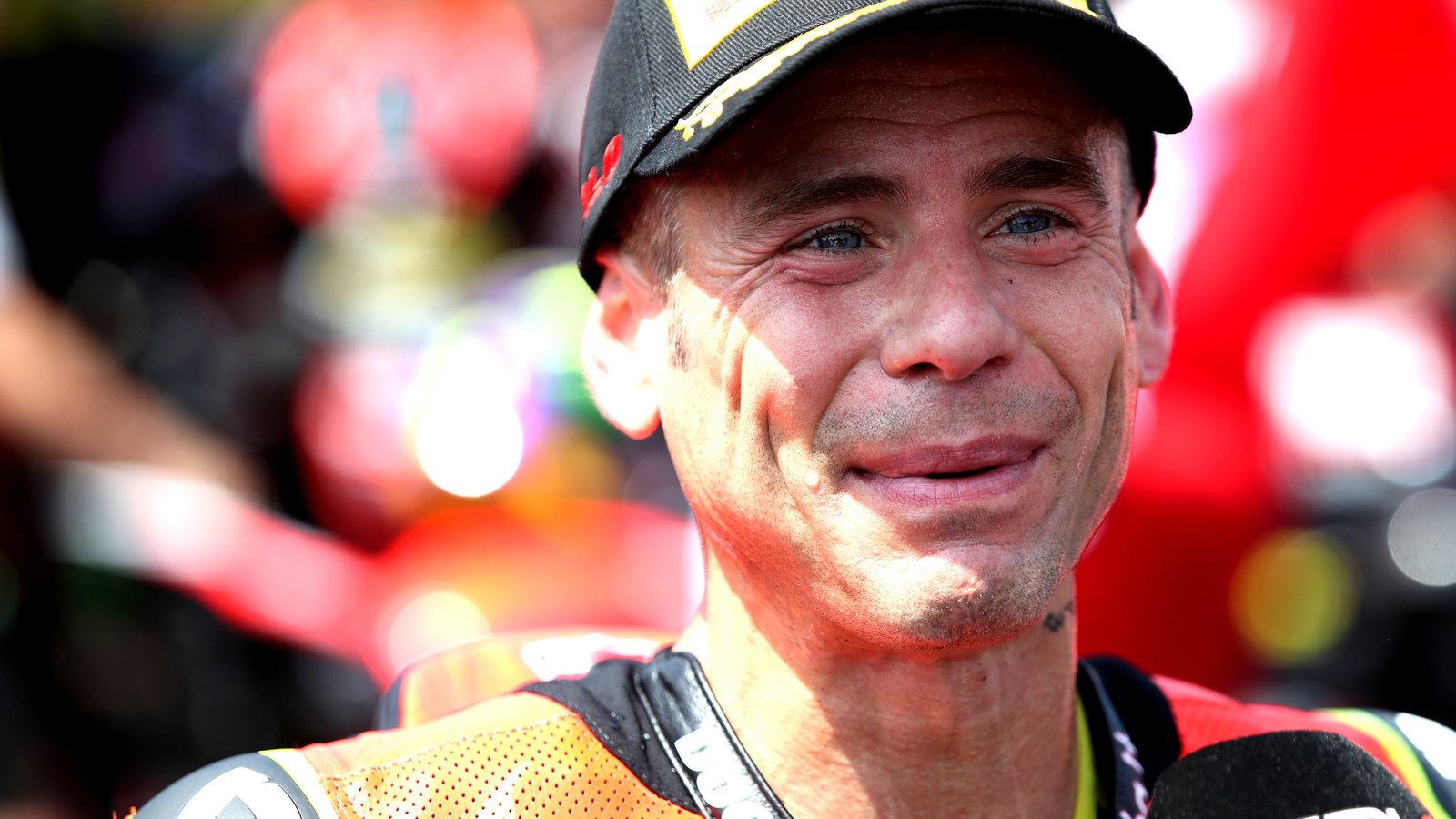 Alvaro Bautista, 2025 Emilia-Romagna WorldSBK, parc ferme. Credit: Gold and Goose.
