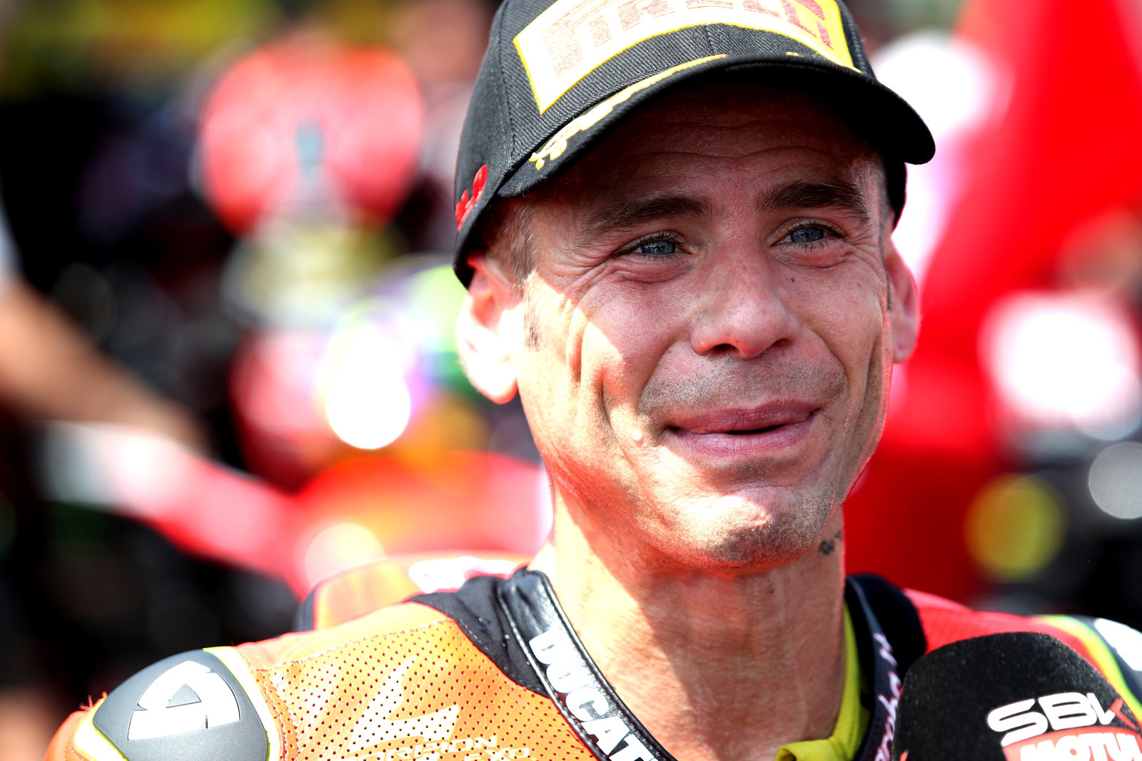 Alvaro Bautista, 2025 Emilia-Romagna WorldSBK, parc ferme. Credit: Gold and Goose.