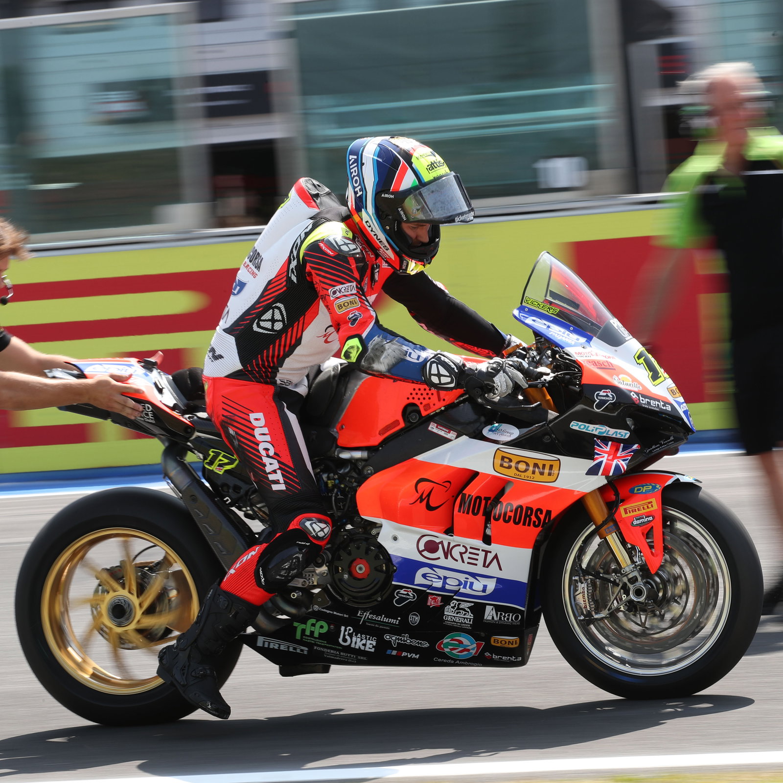 Ryan Vickers, 2025 Emilia-Romagna WorldSBK, grid. Credit: Gold and Goose.