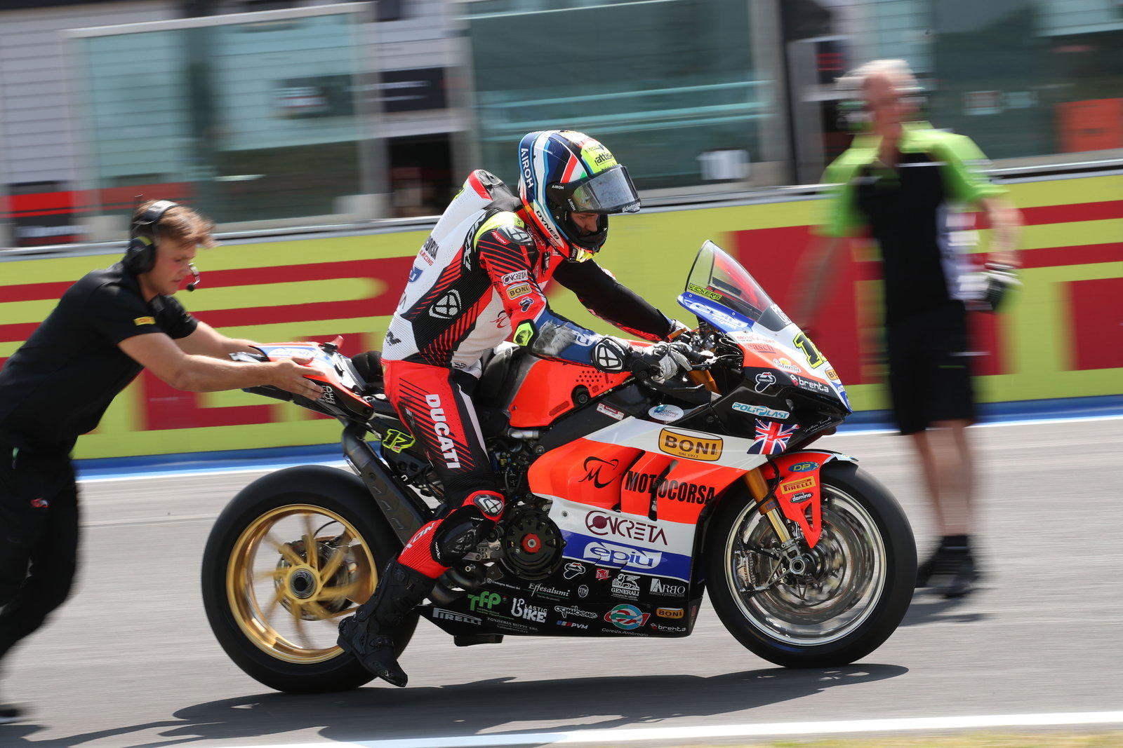 Ryan Vickers, 2025 Emilia-Romagna WorldSBK, grid. Credit: Gold and Goose.