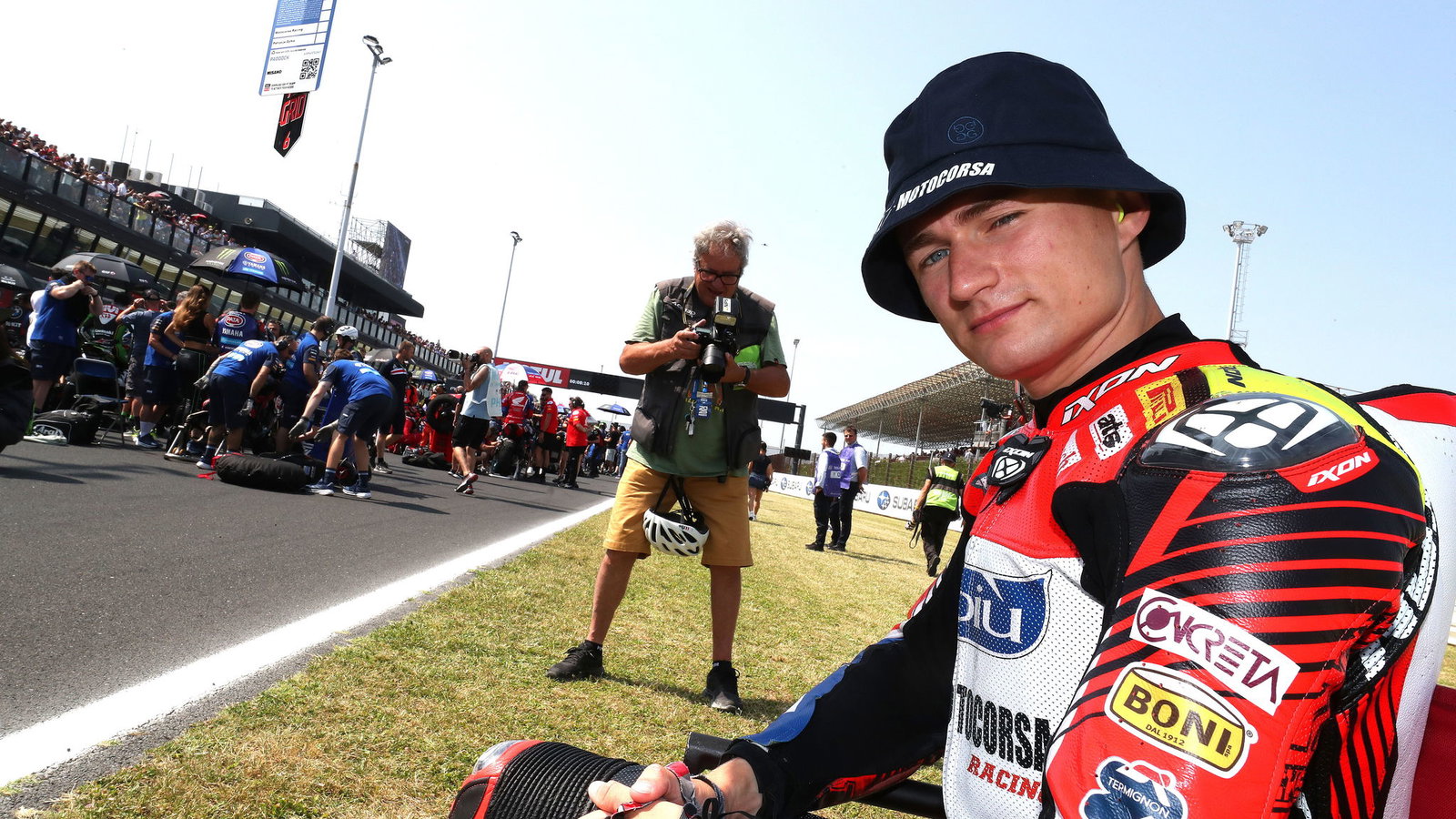 Ryan Vickers, 2025 Emilia-Romagna WorldSBK, grid. Credit: Gold and Goose.