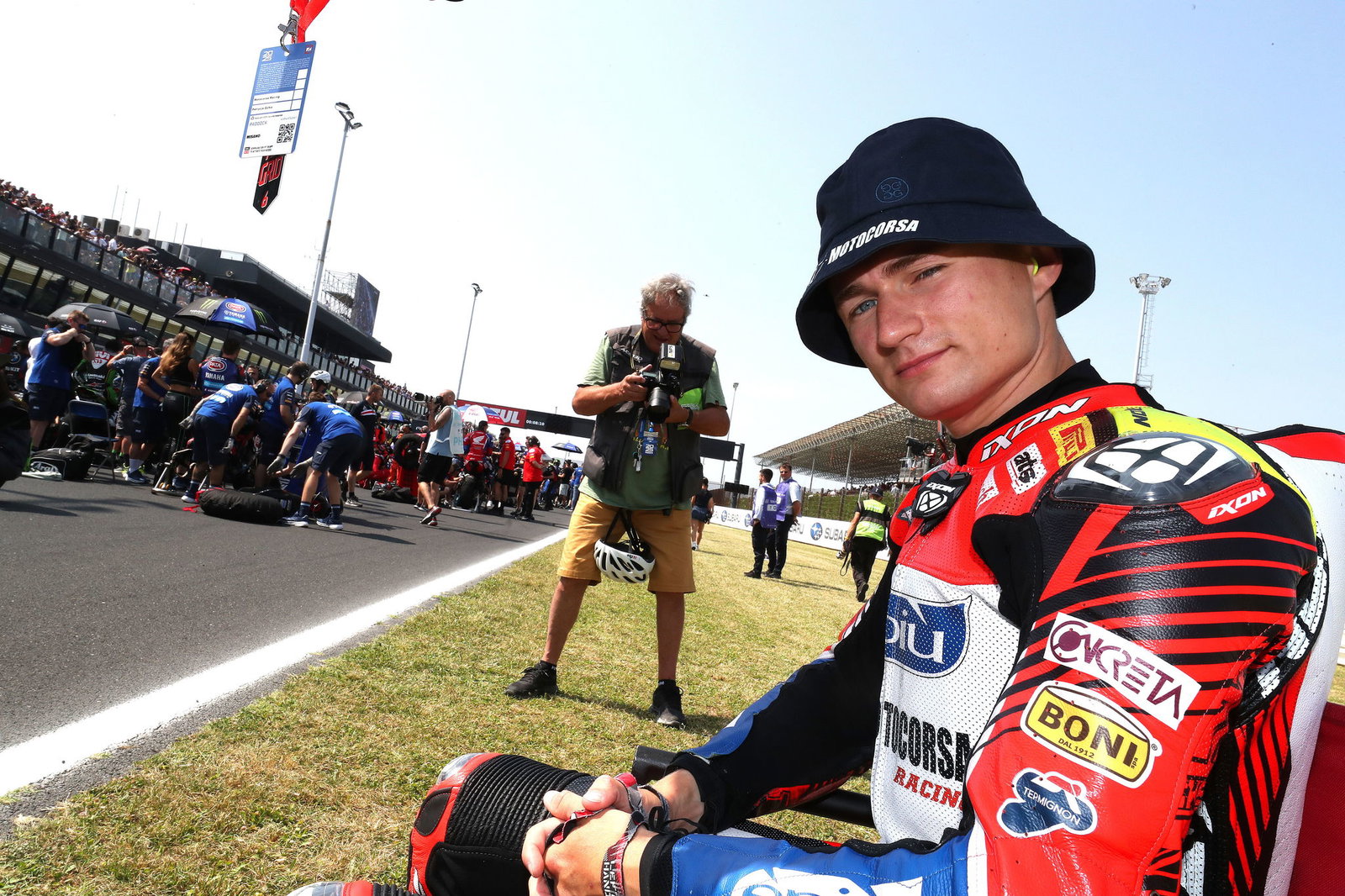 Ryan Vickers, 2025 Emilia-Romagna WorldSBK, grid. Credit: Gold and Goose.
