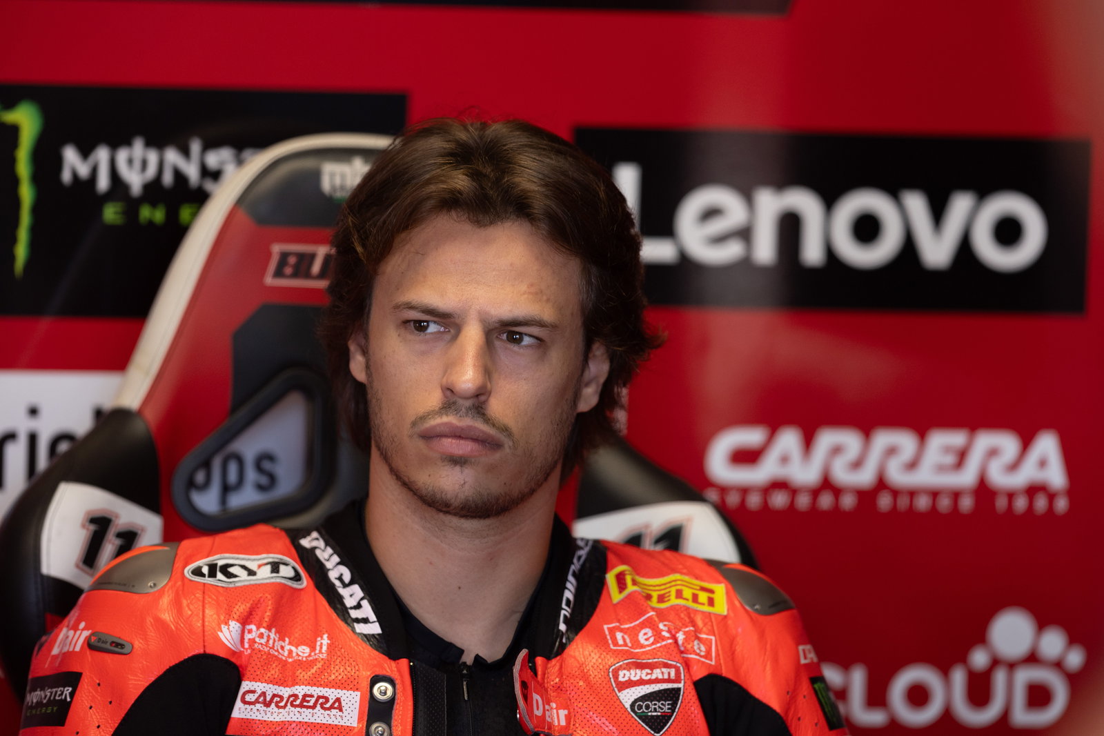 Nicolo Bulega, 2025 UK WorldSBK, pit box. Credit: Gold and Goose.