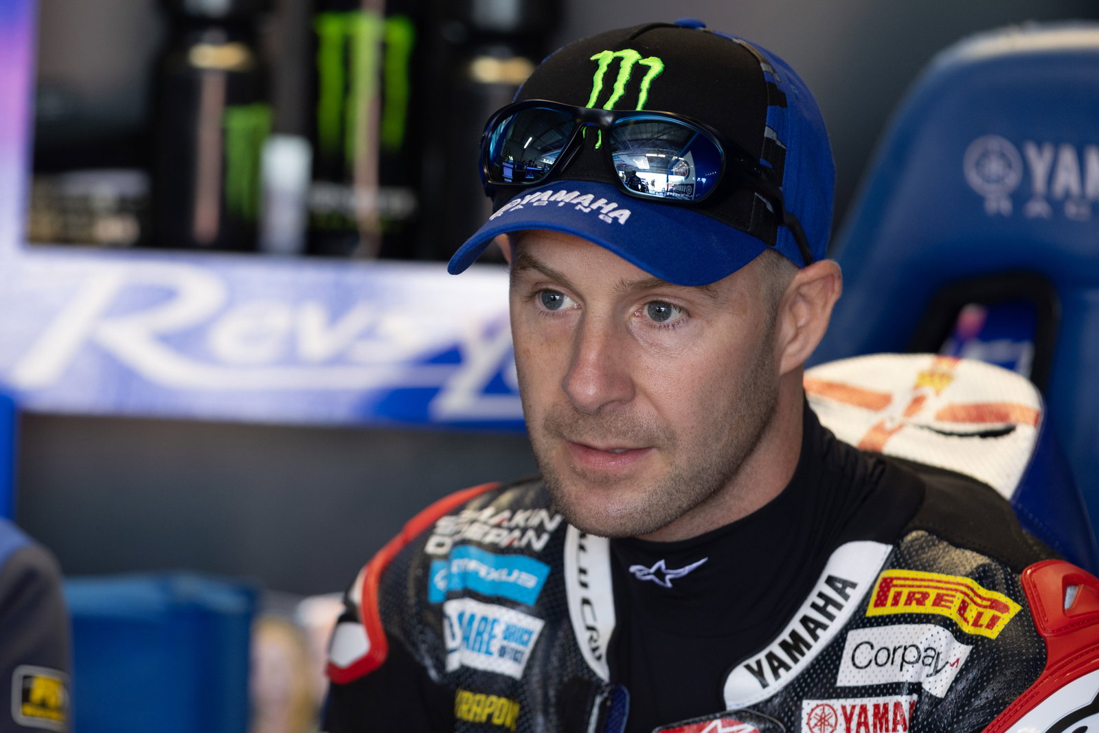 Jonathan Rea, 2025 UK WorldSBK, pit box. Credit: Gold and Goose.