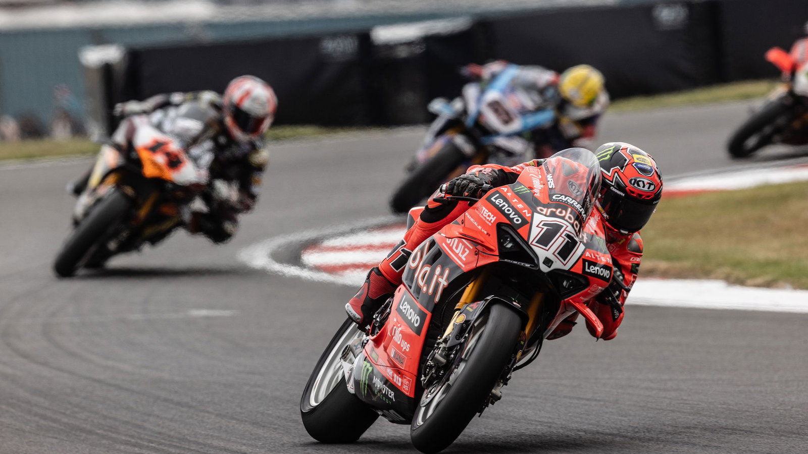 Nicolo Bulega, 2025 UK WorldSBK, pit lane. Credit: Gold and Goose.