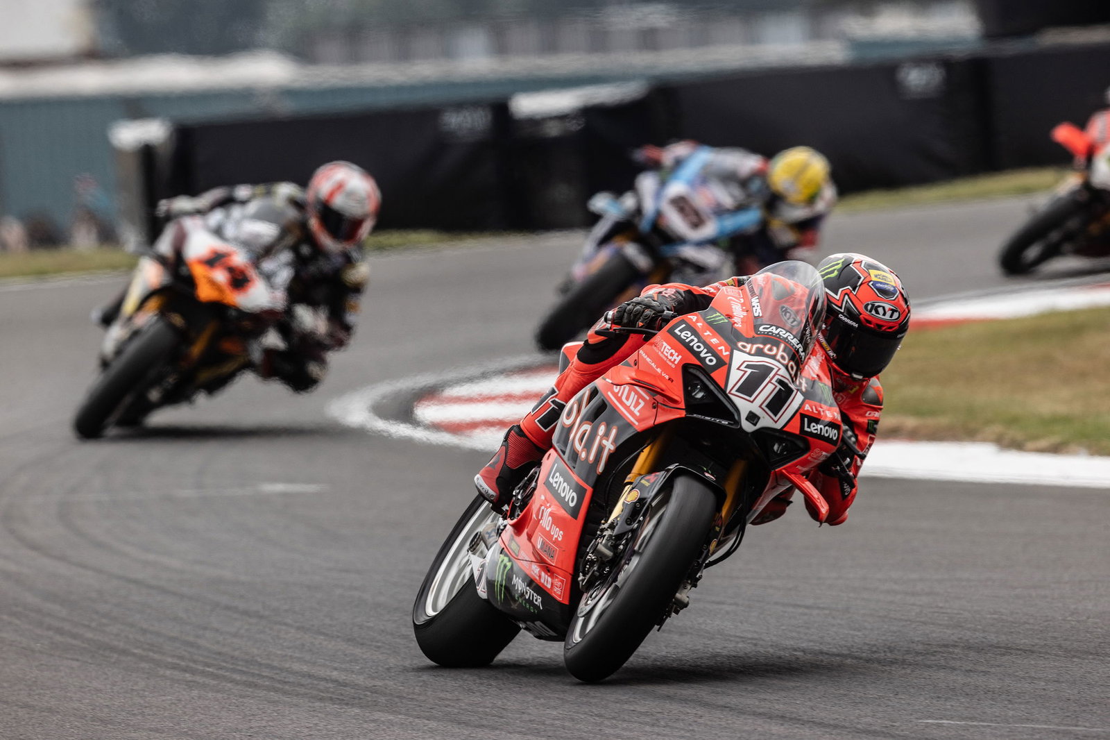 Nicolo Bulega, 2025 UK WorldSBK, pit lane. Credit: Gold and Goose.