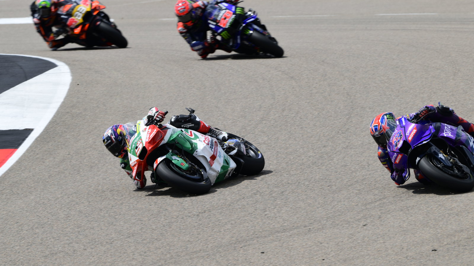 Johann Zarco, Jack Miller, Fabio Quartararo, 2025 German MotoGP