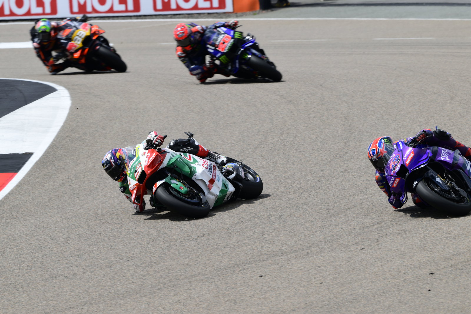 Johann Zarco, Jack Miller, Fabio Quartararo, 2025 German MotoGP