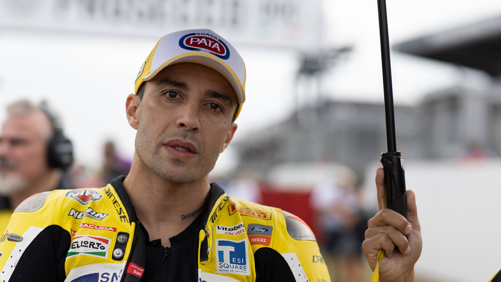 Andrea Iannone, 2025 UK WorldSBK, grid. Credit: Gold and Goose.