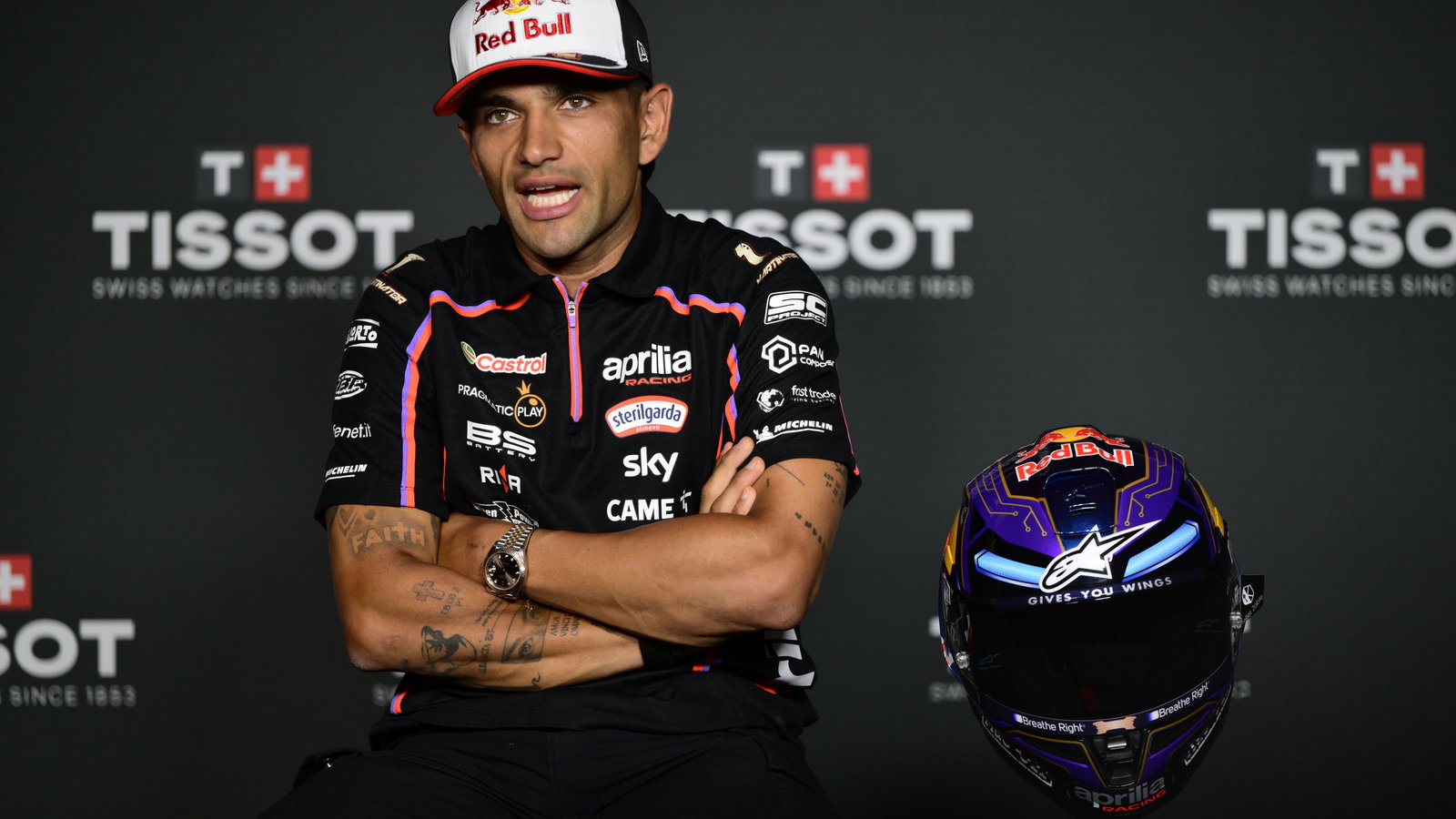 Jorge Martin, 2025 MotoGP Czech Grand Prix, press conference. Credit: Gold and Goose.