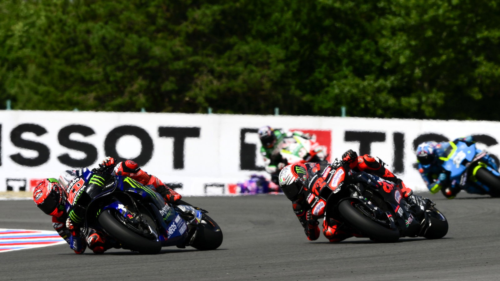 Quartararo, Bezzecchi, 2025 Czech MotoGP Sprint