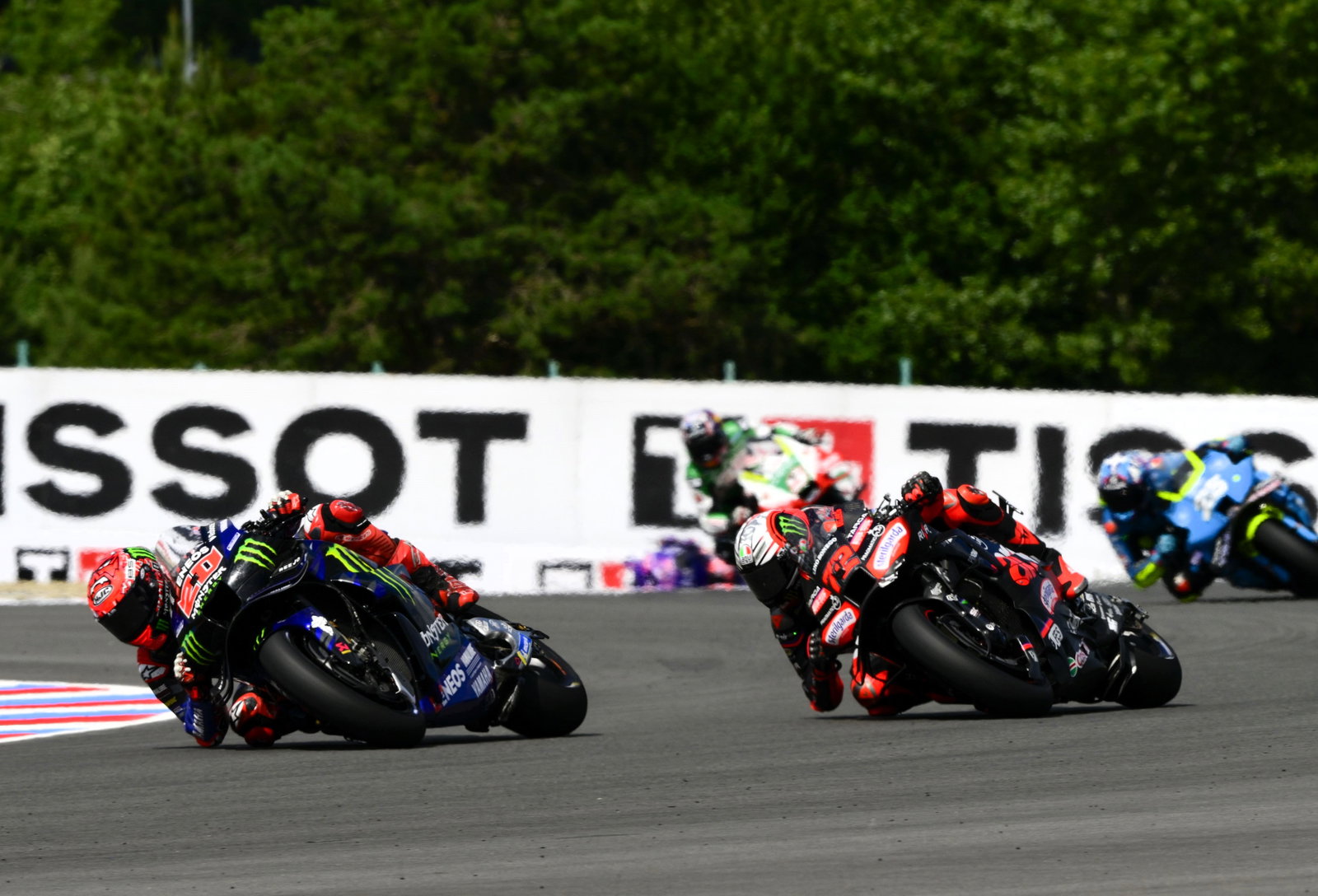 Quartararo, Bezzecchi, 2025 Czech MotoGP Sprint