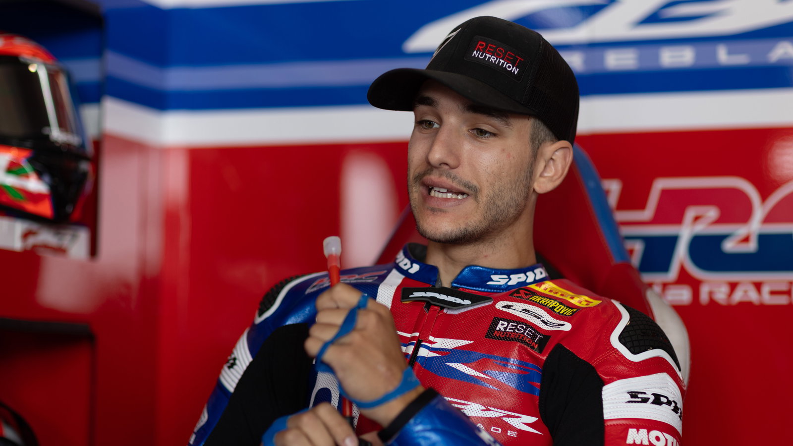 Iker Lecuona, 2025 Hungarian WorldSBK, pit box. Credit: Gold and Goose.