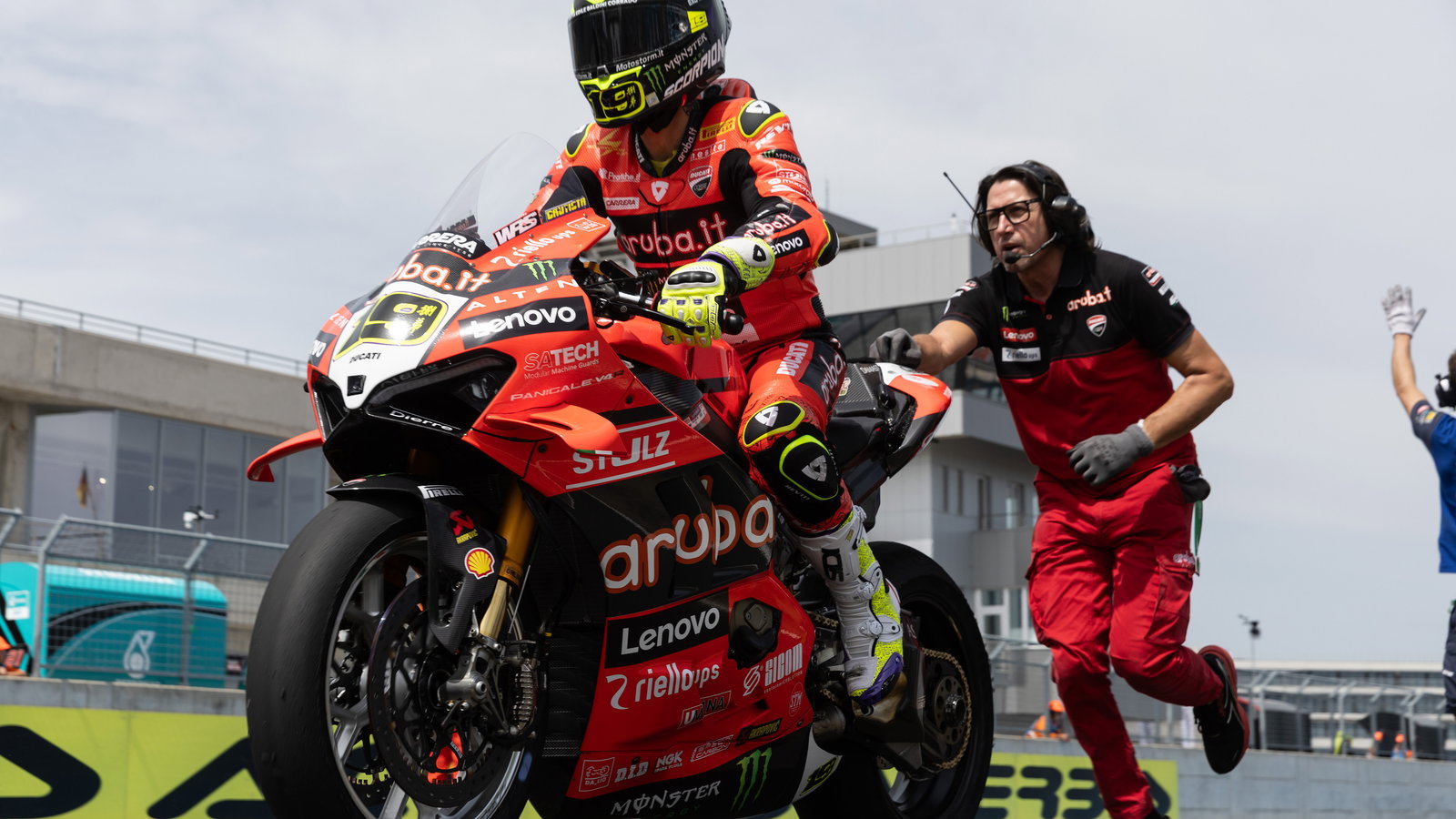 Alvaro Bautista, 2025 Hungarian WorldSBK, grid. Credit: Gold and Goose.