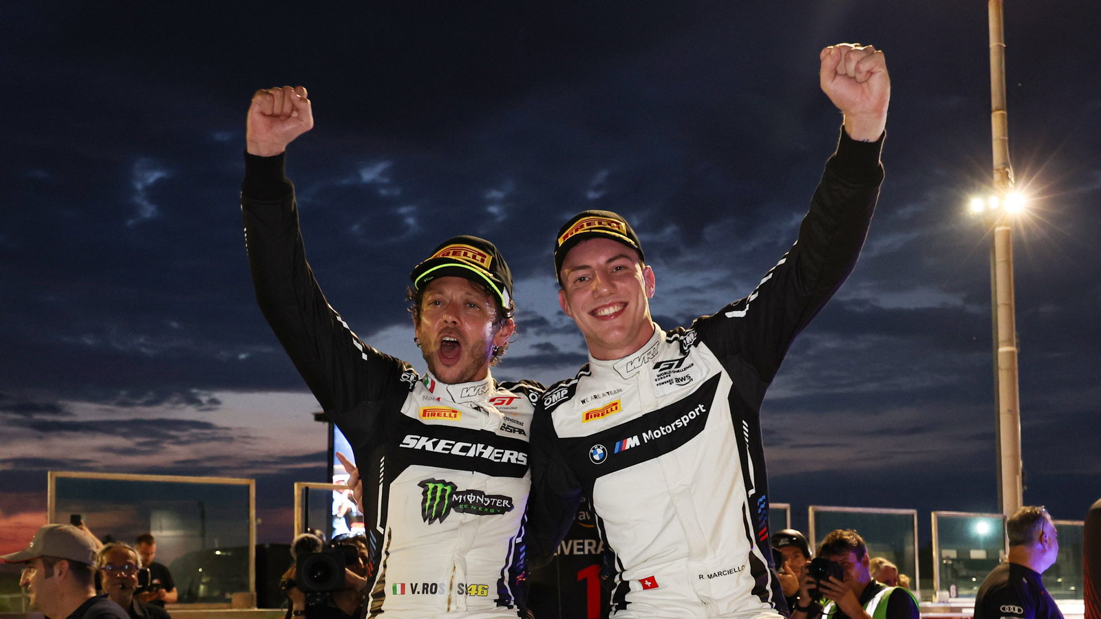 Valentino Rossi and Raffaele Marciello