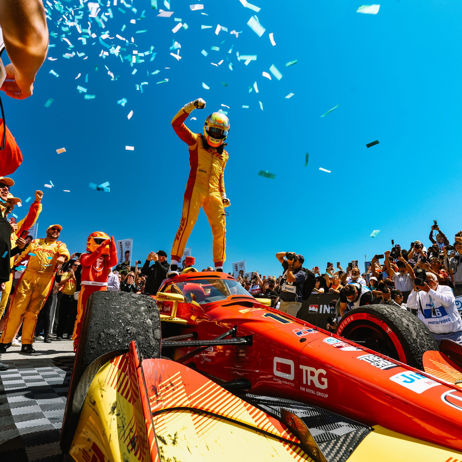 Alex Palou took his eighth win this season at Laguna Seca.