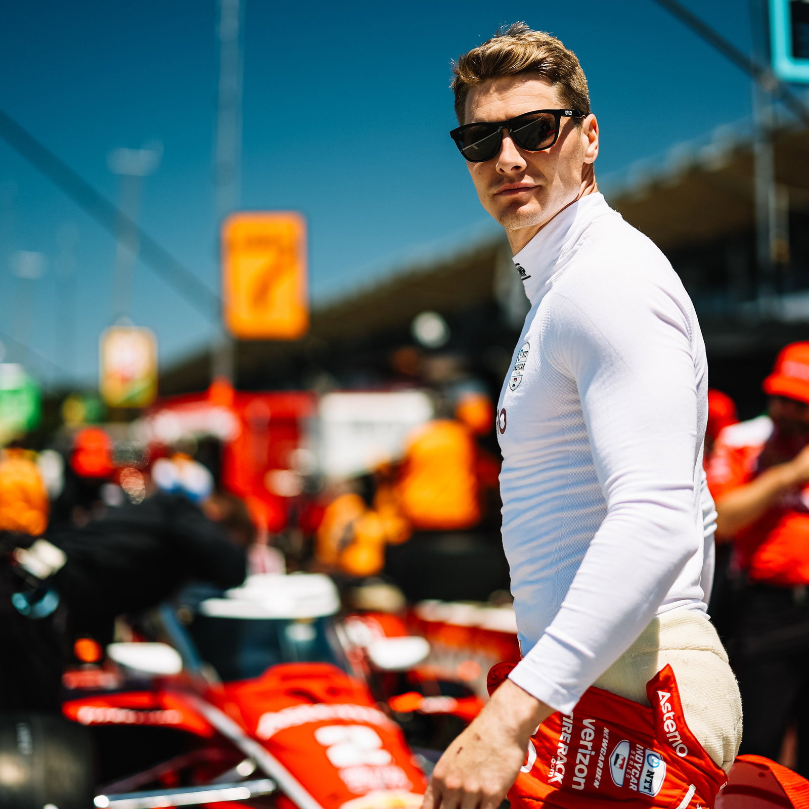 Josef Newgarden at Laguna Seca.