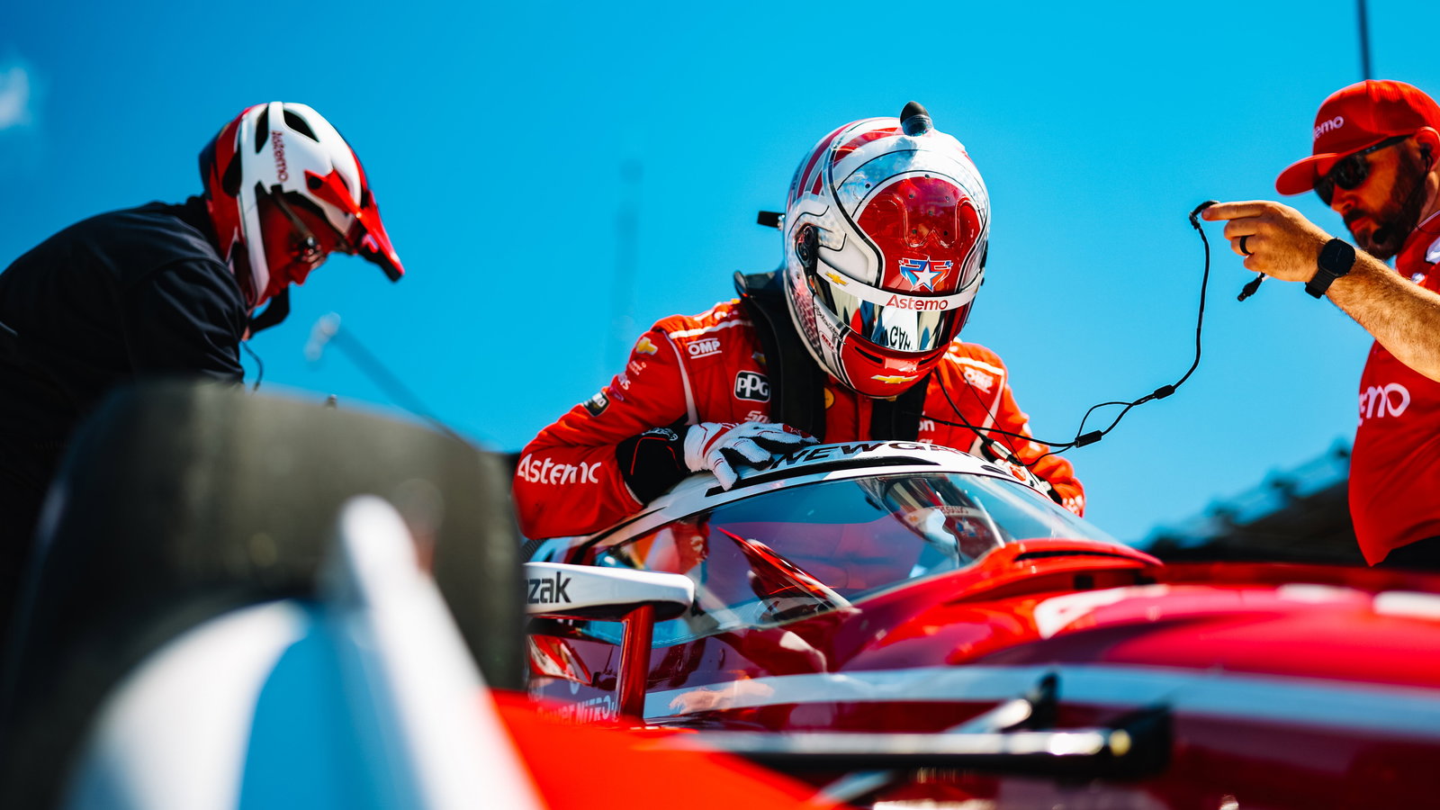 Josef Newgarden will start fourth in Laguna Seca.