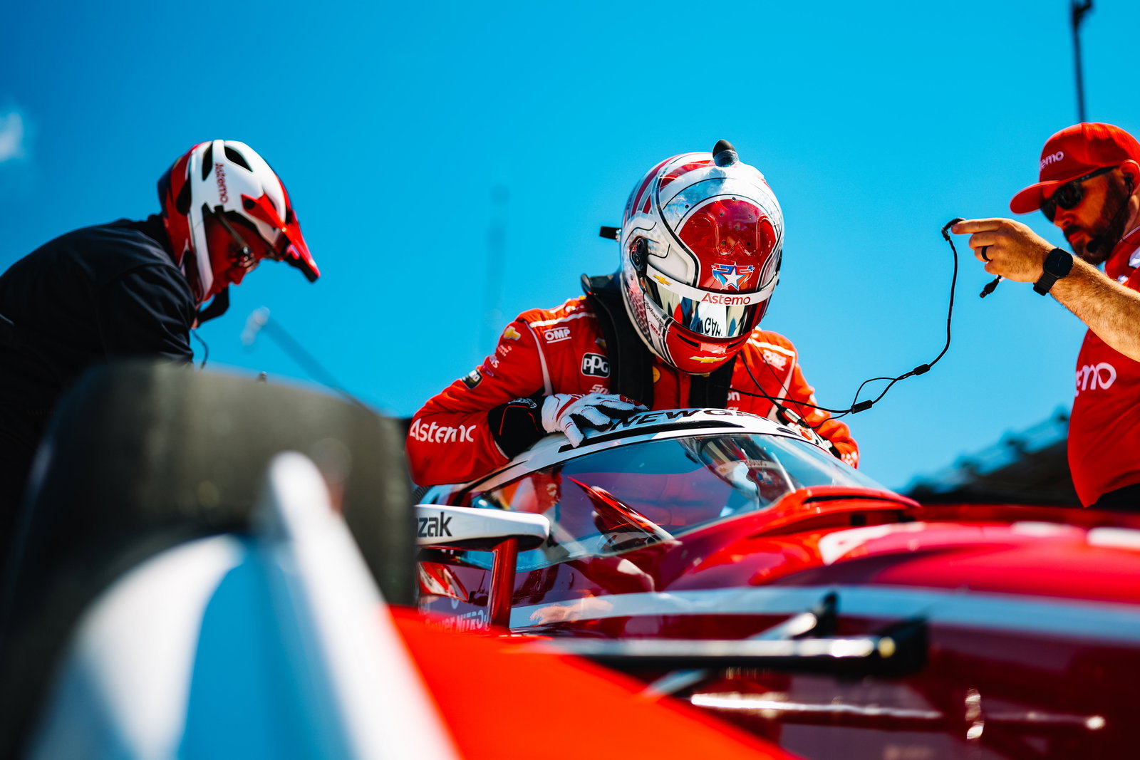Josef Newgarden will start fourth in Laguna Seca.