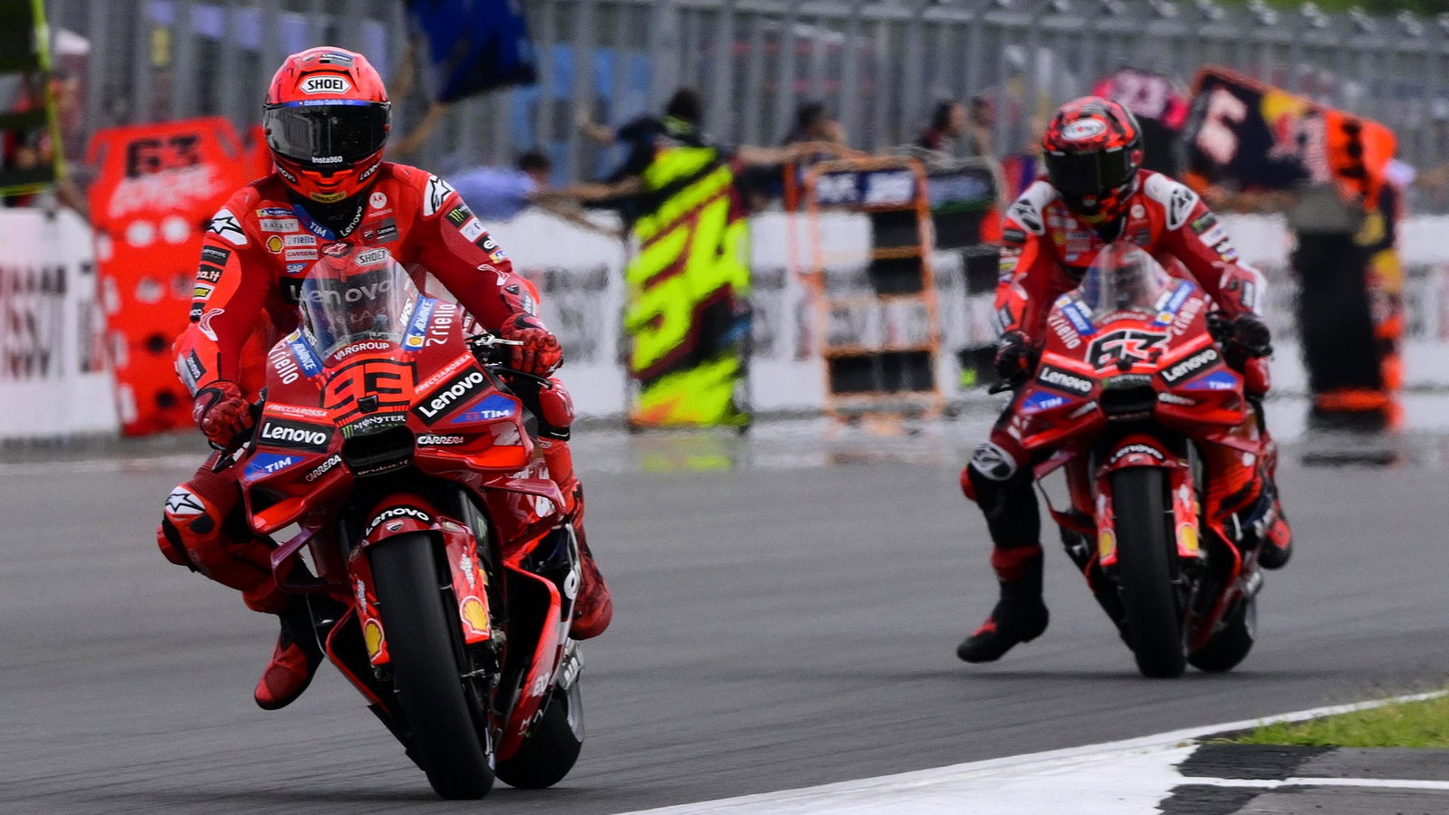 Marc Marquez, Bagnaia, 2025 Czech MotoGP