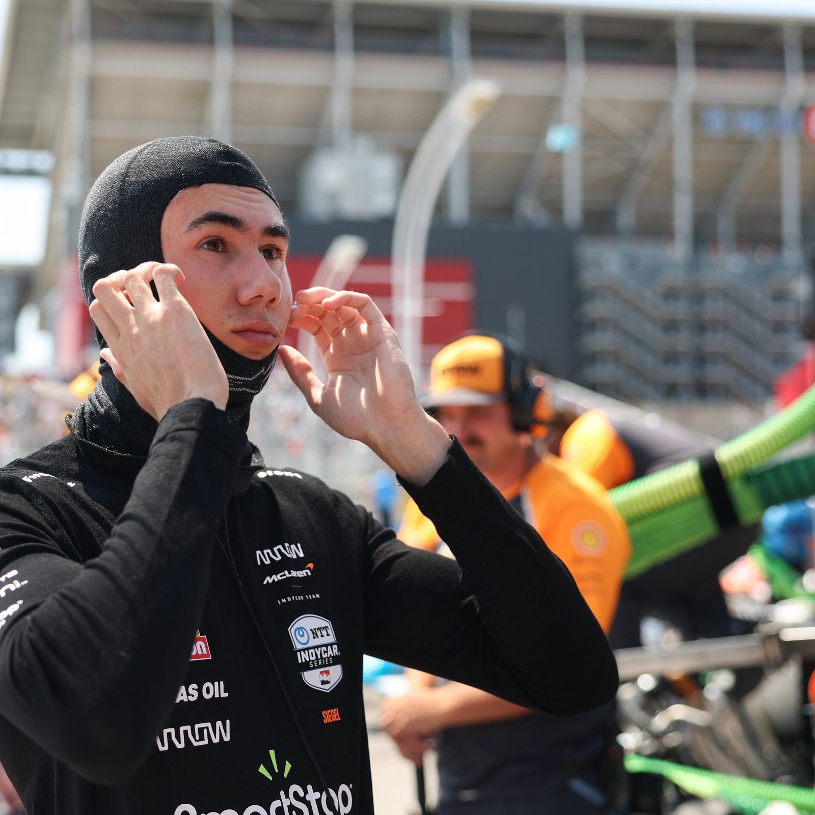 Nolan Siegel at the IndyCar Toronto weekend.