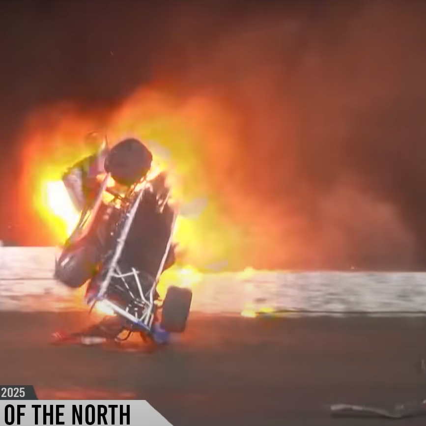 Stewart Friesen's crash