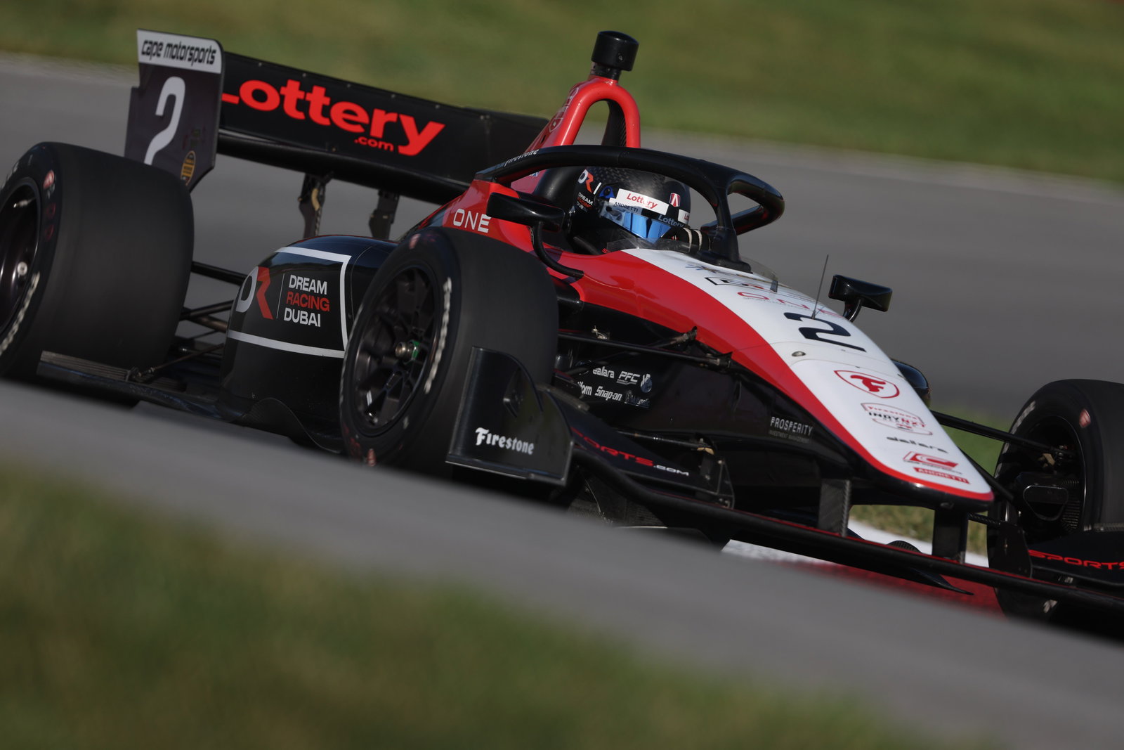 Sebastian Murray went airborne in a giant crash in the Indy NXT race at Mid-Ohio.