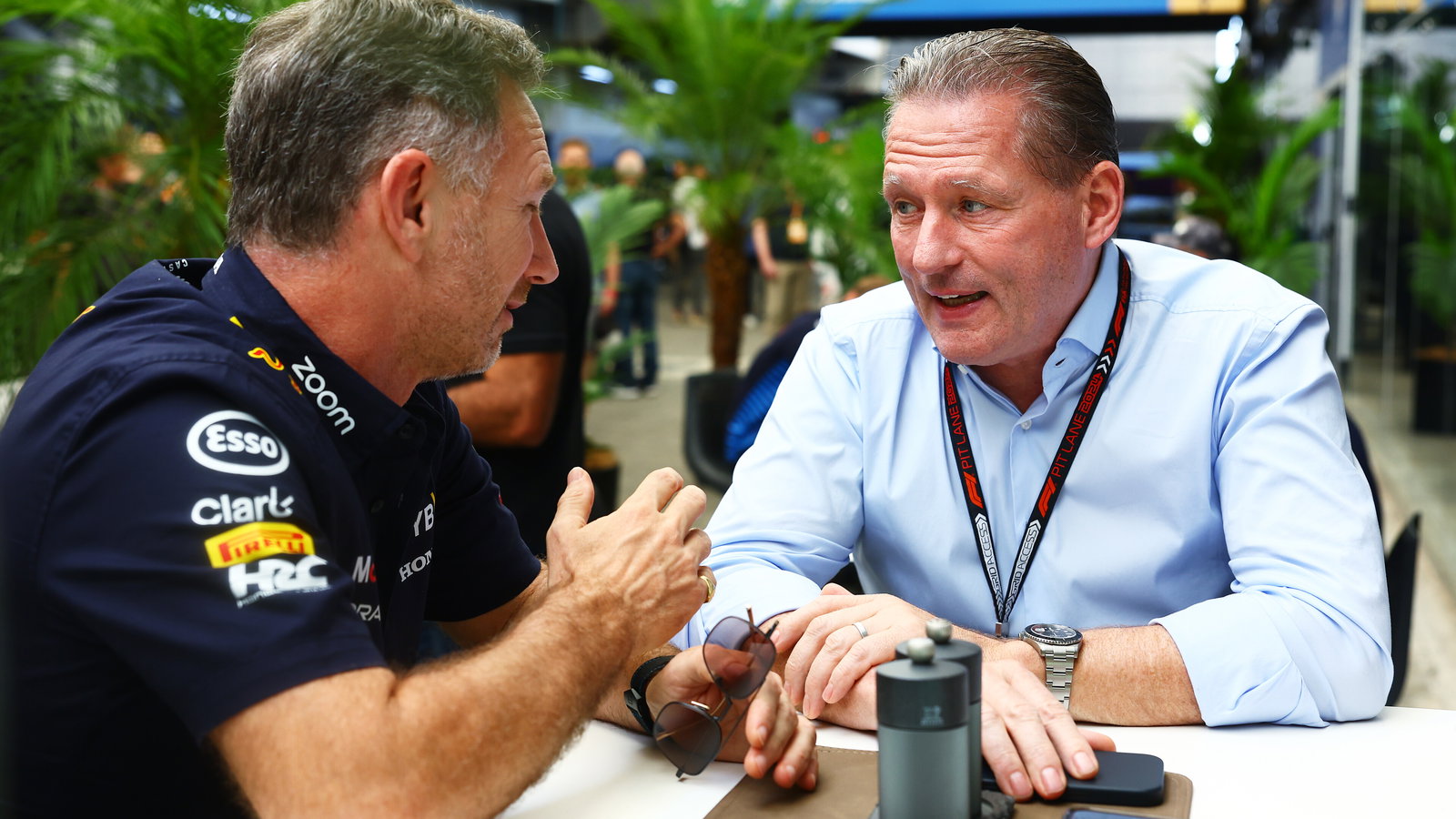 Christian Horner and Jos Verstappen are said to have argued at Silverstone