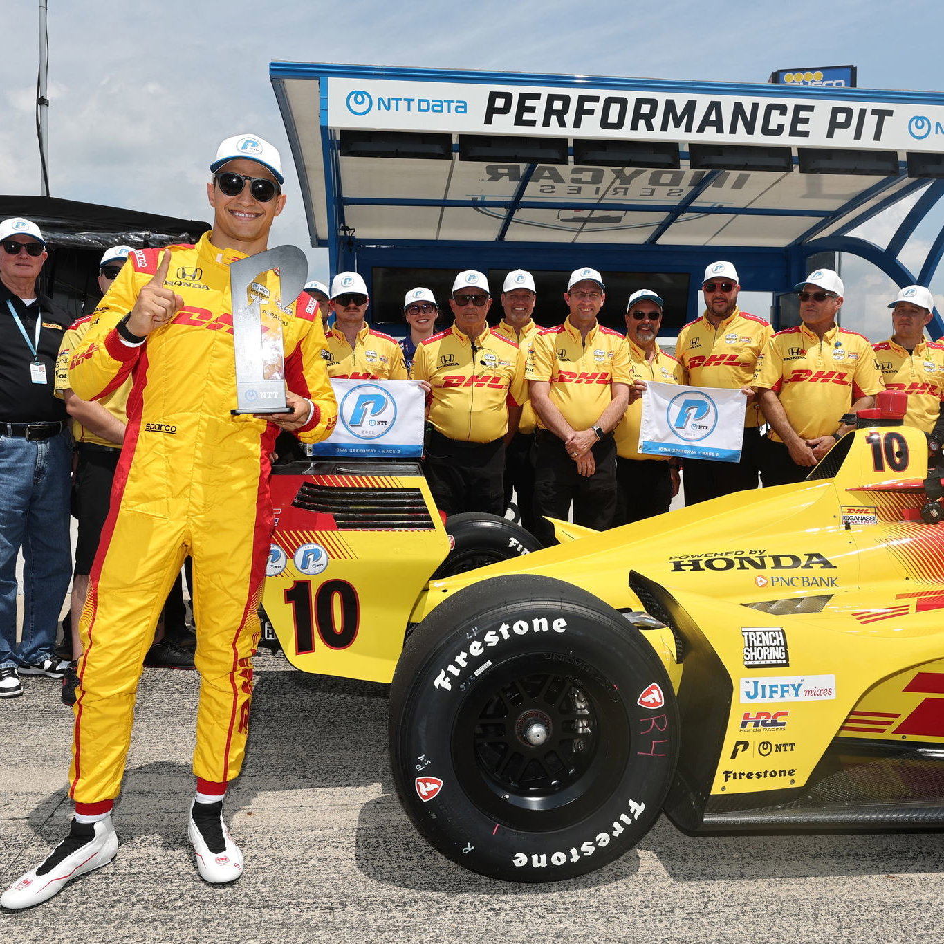 Alex Palou will start on pole for the Farm to Finish race.