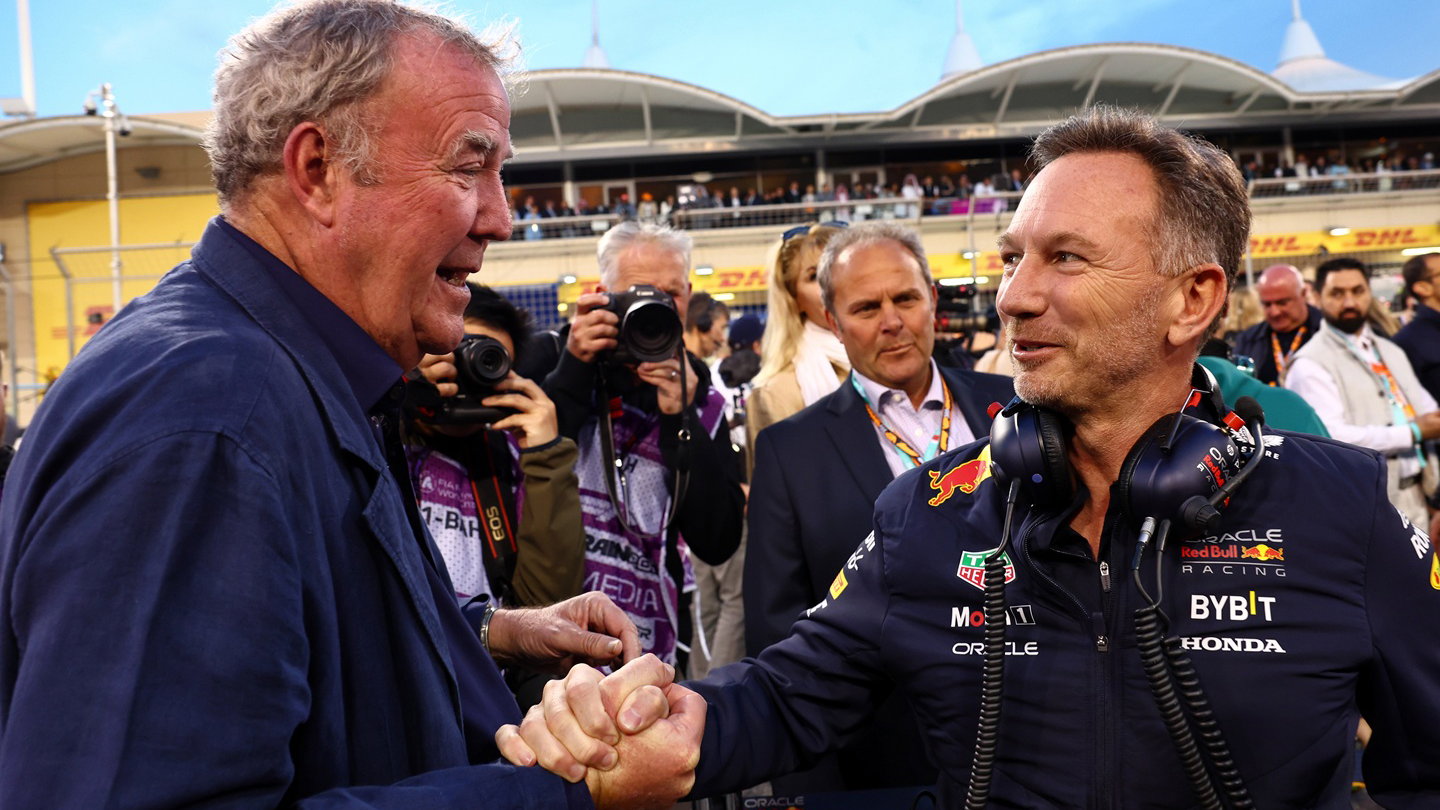 Jeremy Clarkson and Christian Horner