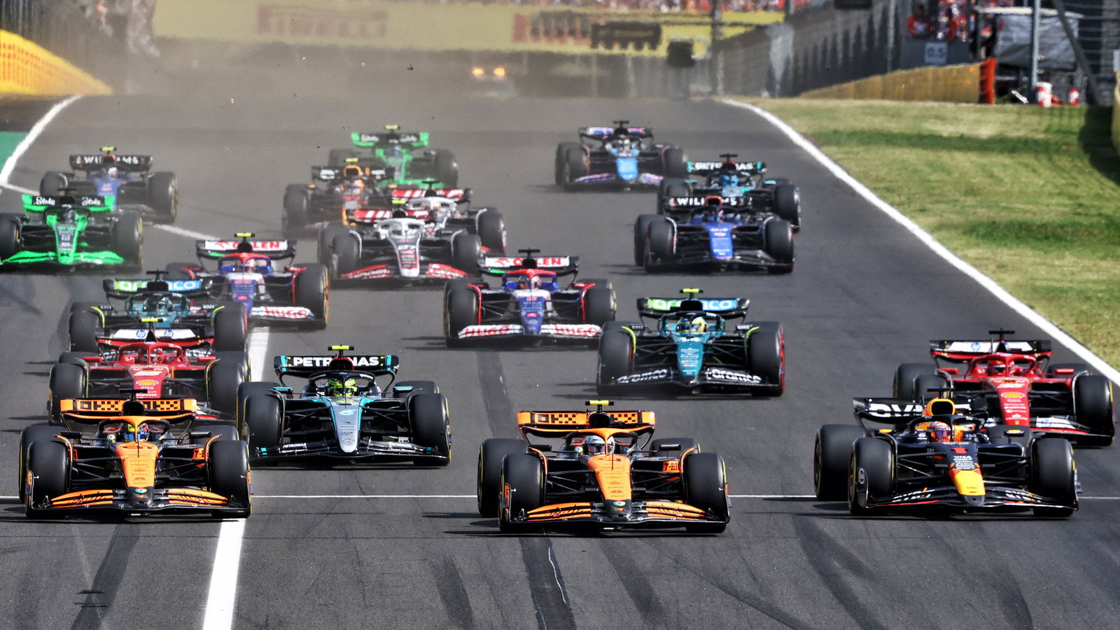 Start of the Hungarian GP 