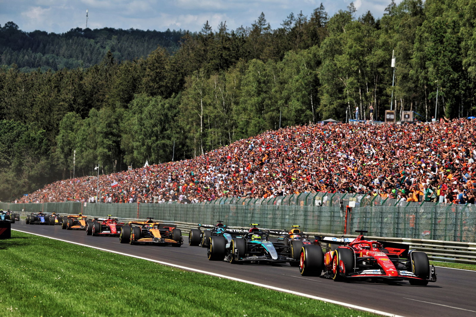The start of the Belgian GP 