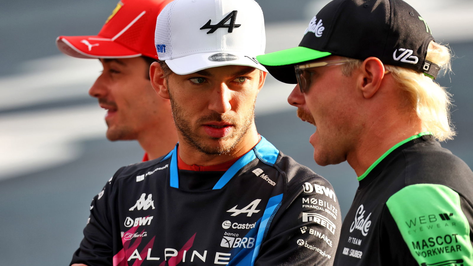 Pierre Gasly and Valtteri Bottas