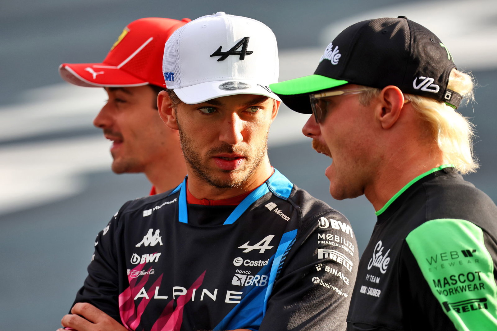 Pierre Gasly and Valtteri Bottas