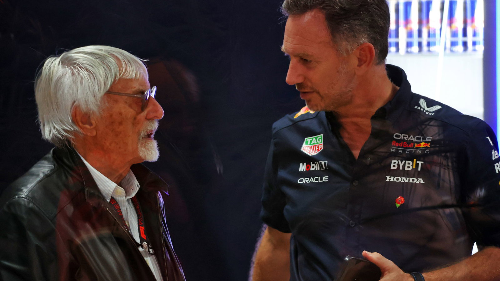 Bernie Ecclestone and Christian Horner