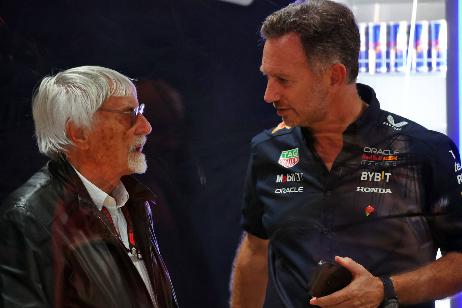 Bernie Ecclestone and Christian Horner