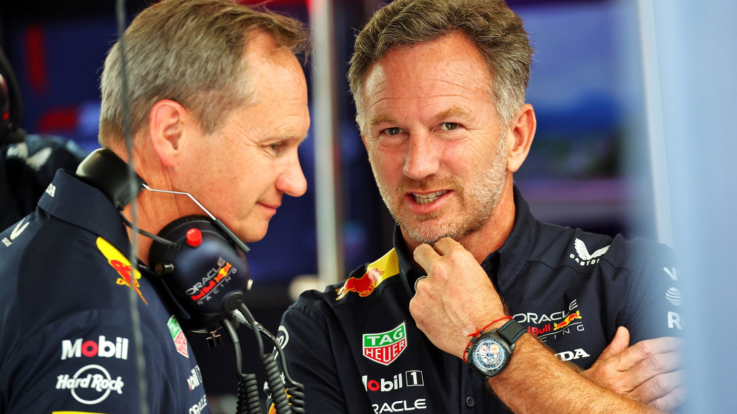 Christian Horner and Paul Monaghan